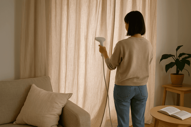 Comment nettoyer vos rideaux sans les décrocher ? Un guide pratique - La Maison des Rideaux