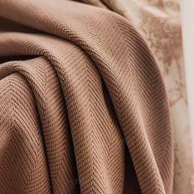 Rideau Terracotta Et Beige
