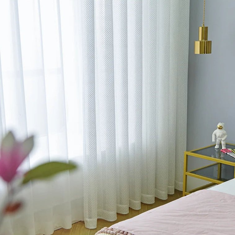 Rideau Voilage Blanc Moderne