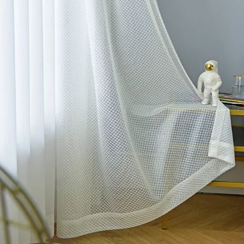 Rideau Voilage Blanc Moderne