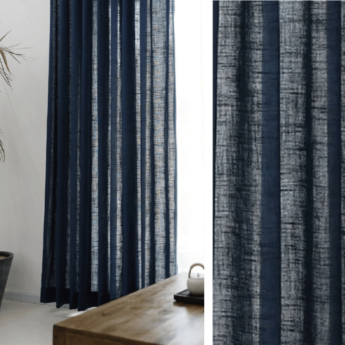 Rideau Voilage Bleu