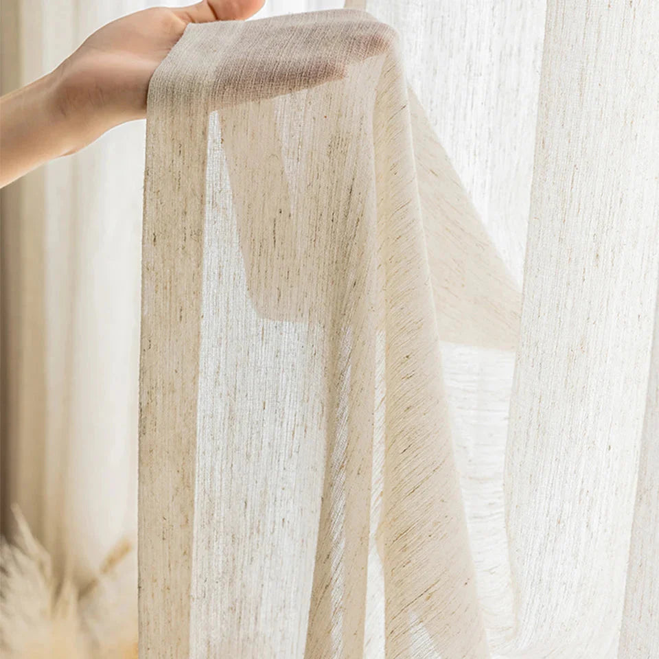 Rideau Beige Transparent