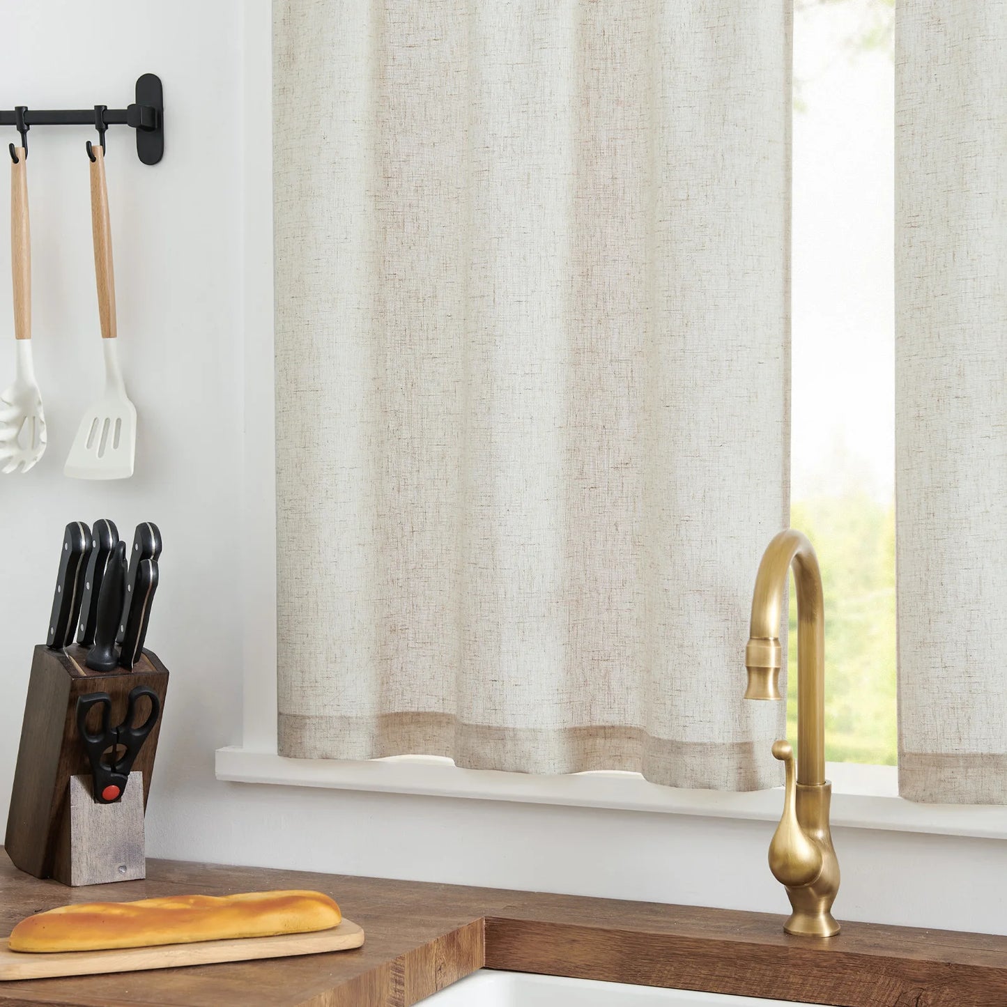 Rideaux Lin Pour Cuisine