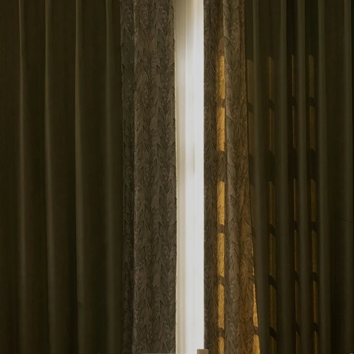 Rideau Terracotta Et Beige
