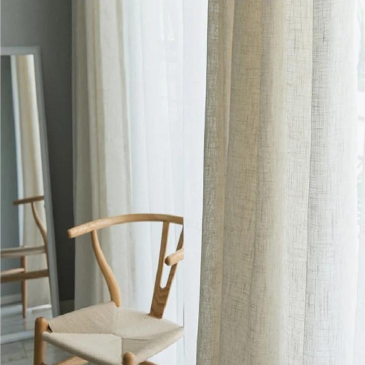 Rideau Lin Beige Exquis