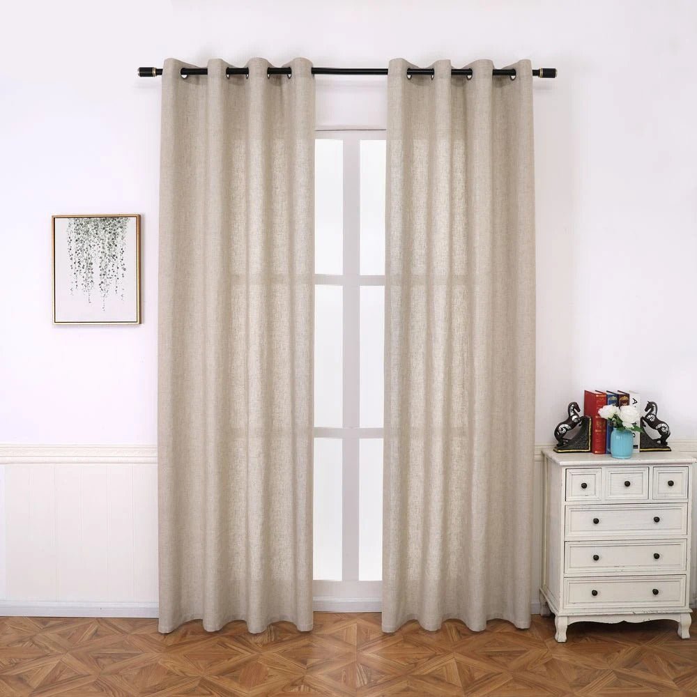 Rideau Salon Moderne Beige