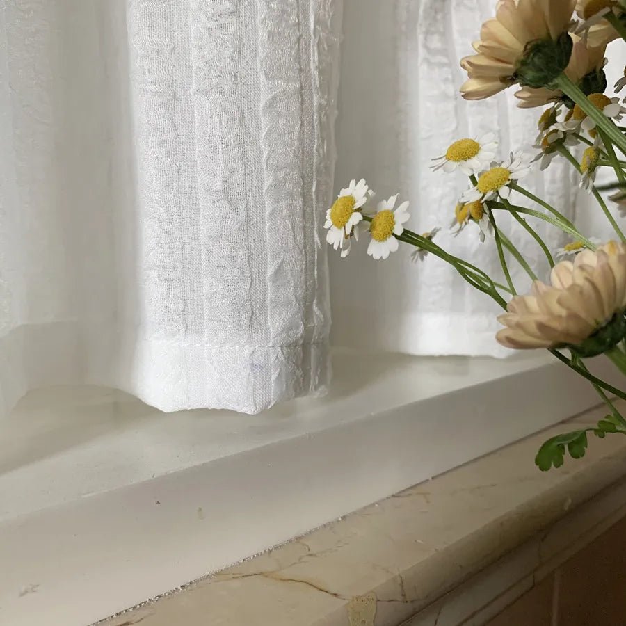 Rideau Court Coton - La Maison des Rideaux
