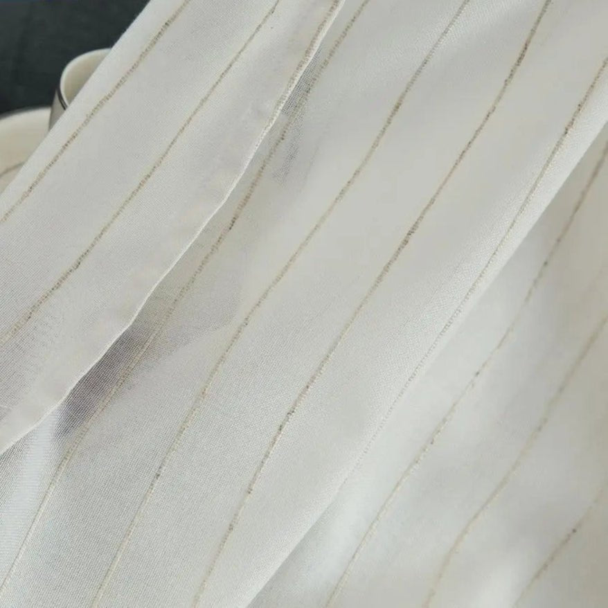 Rideau Voilage Moderne Gris - La Maison des Rideaux