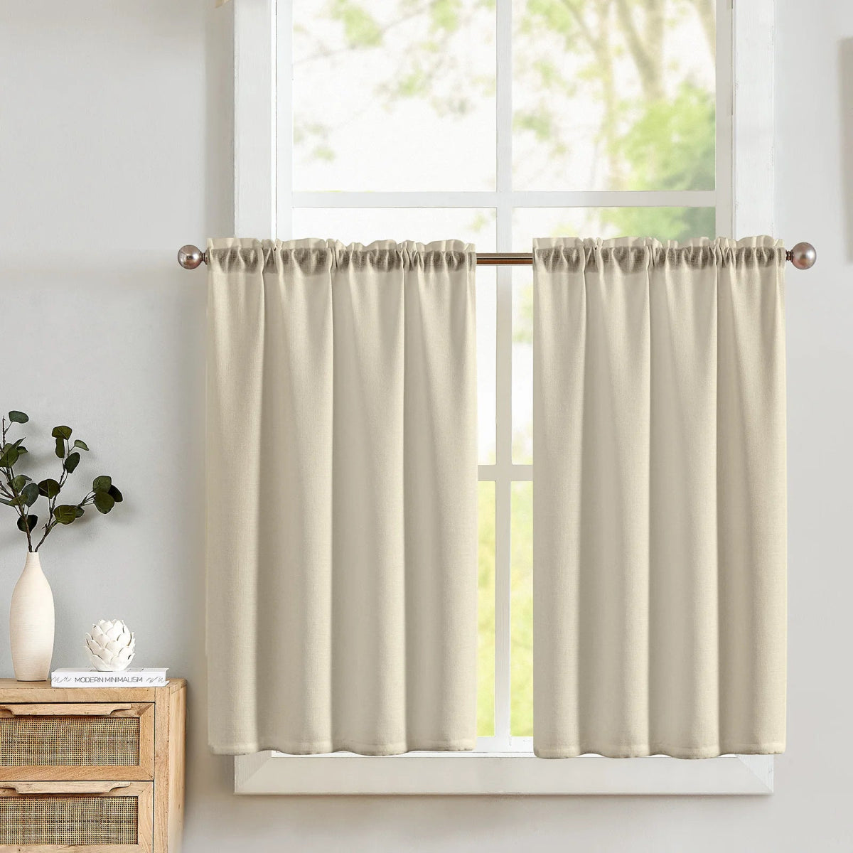Rideaux Cuisine Moderne Taupe - La Maison des Rideaux