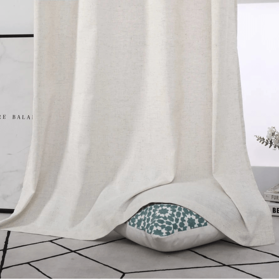 Rideaux En Lin Ecru - La Maison des Rideaux