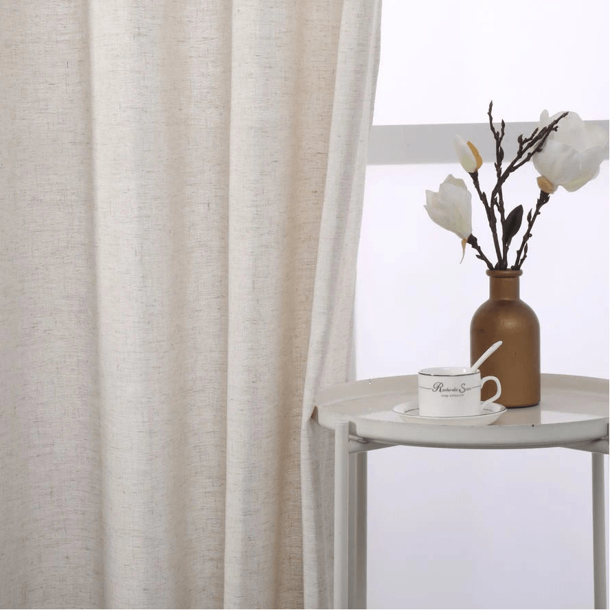 Rideaux En Lin Ecru - La Maison des Rideaux
