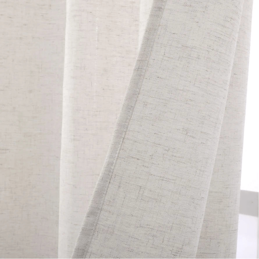 Rideaux En Lin Ecru - La Maison des Rideaux