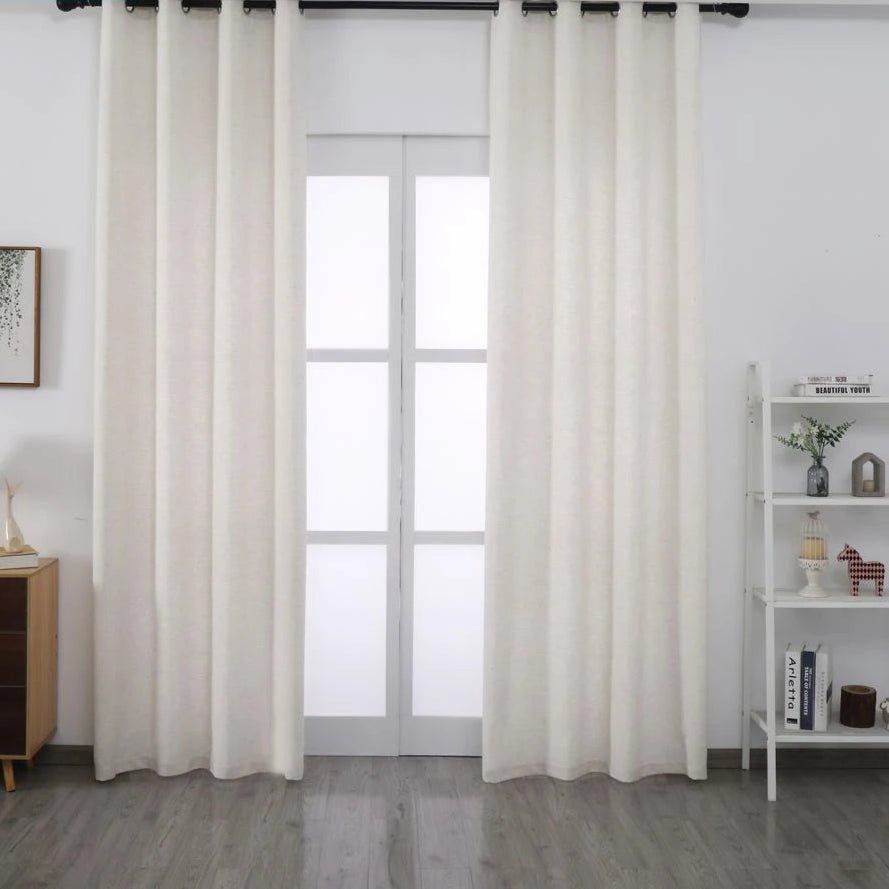 Rideaux En Lin Ecru - La Maison des Rideaux