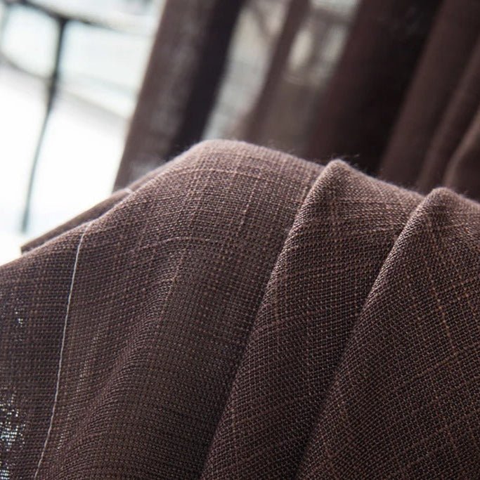 Rideau Coton Marron