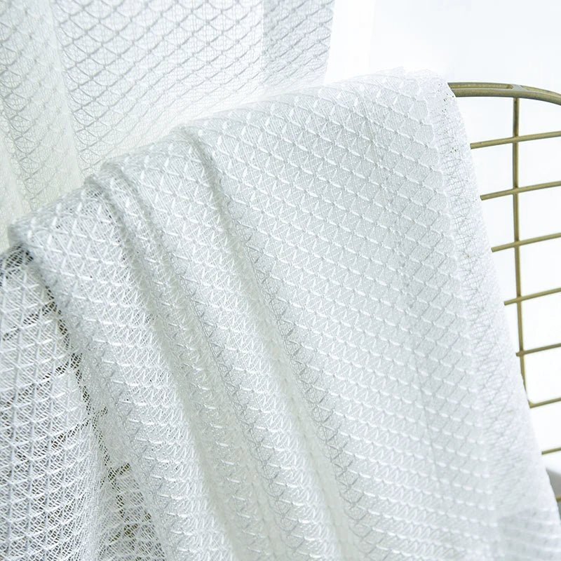 Rideau Voilage Blanc Moderne