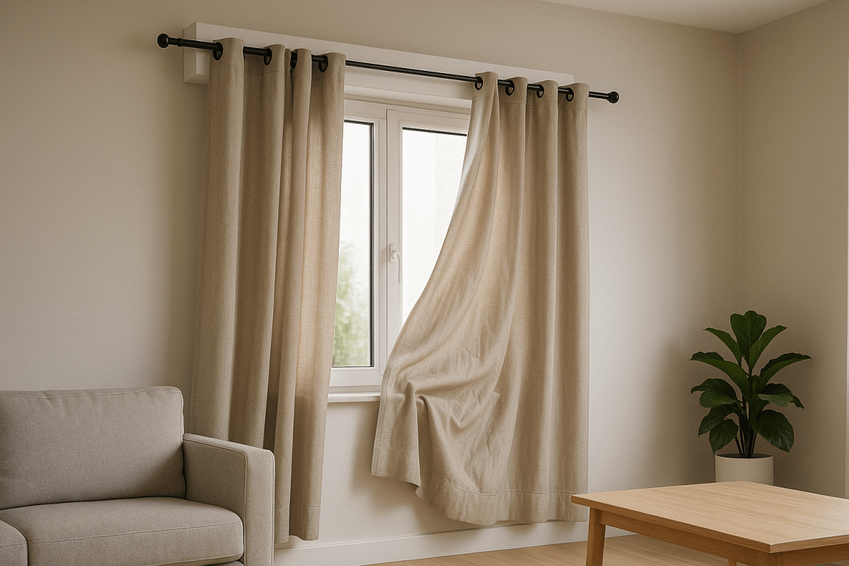 Comment fixer des rideaux avec un coffre de volet roulant ? Le guide complet - La Maison des Rideaux