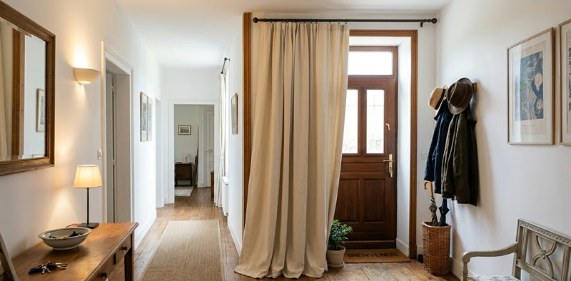 Rideau isolant porte d'entrée : Design et performance