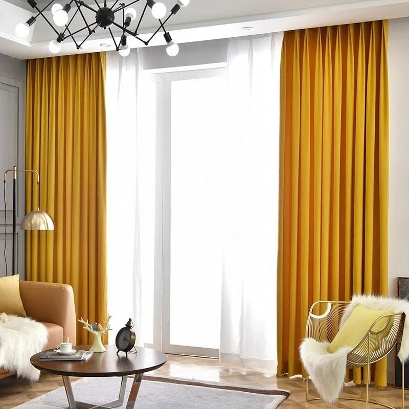 Rideau Jaune Moutarde - La Maison des Rideaux