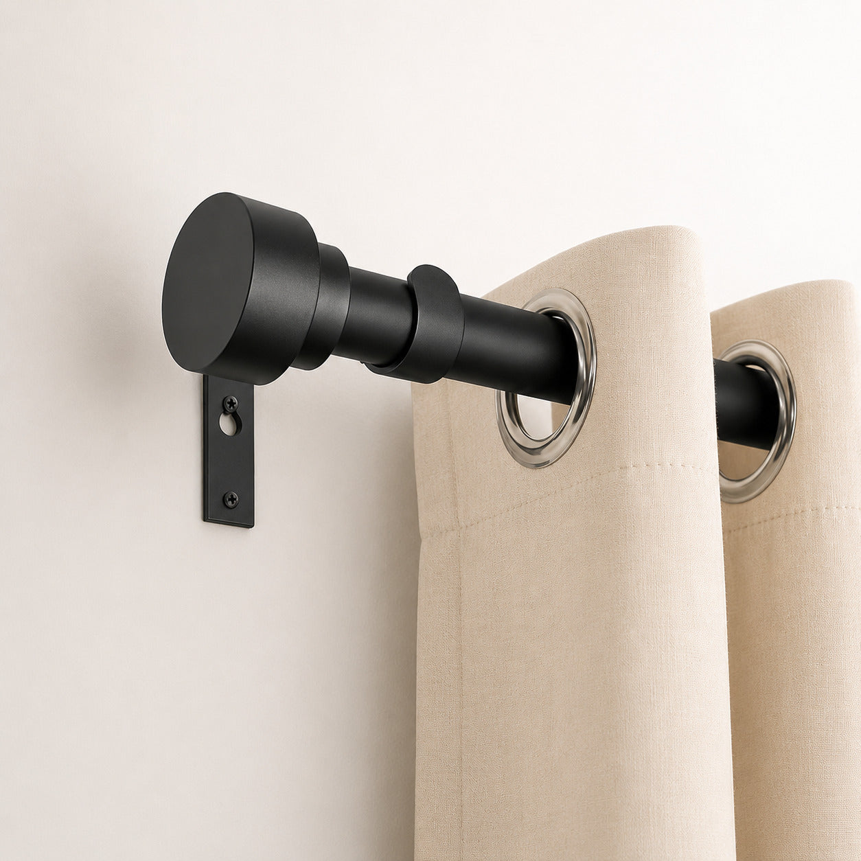 Tringle Rideaux Métal – Noir Industriel
