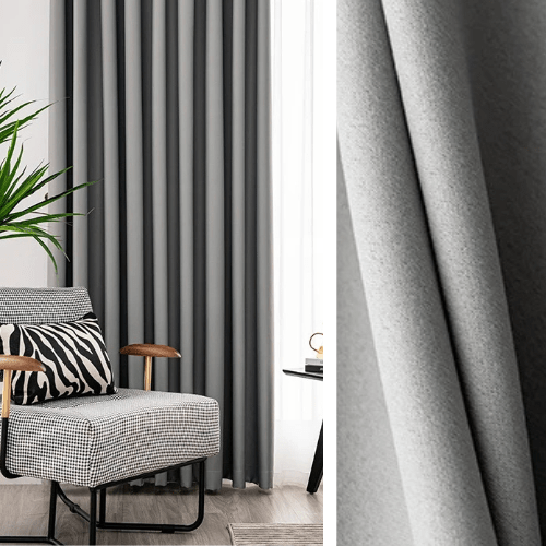 Rideau Semi Occultant - Gris
