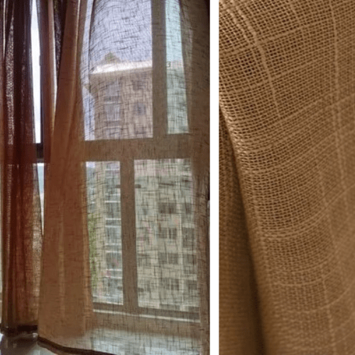 Rideau Voilage - Gaze De Coton Café