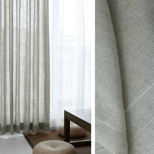 Rideau Lin - Voilage Gris