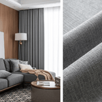 Rideau Semi Occultant - Gris Chiné