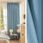 Double Rideau Occultant - Bleu Ciel
