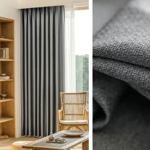 Double Rideau Occultant - Gris