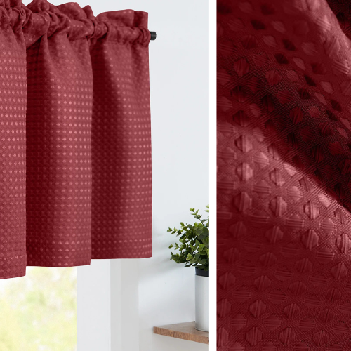 Rideaux Rouge Courts Occultants