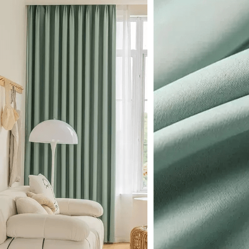 Rideau Semi Occultant Vert D'Eau