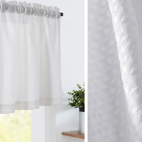 Rideaux Blanc Courts et Occultants