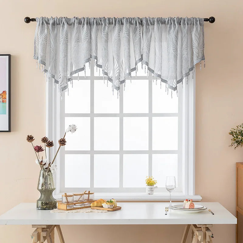 Rideau Fenetre Cuisine Gris