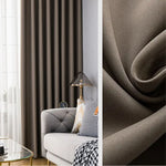 Rideau Semi Occultant - Marron Chocolat