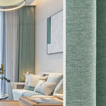 Double Rideau Semi Occultant - Vert d'Eau