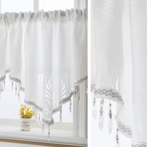 Petit Rideau Blanc Ancien - La Maison des Rideaux