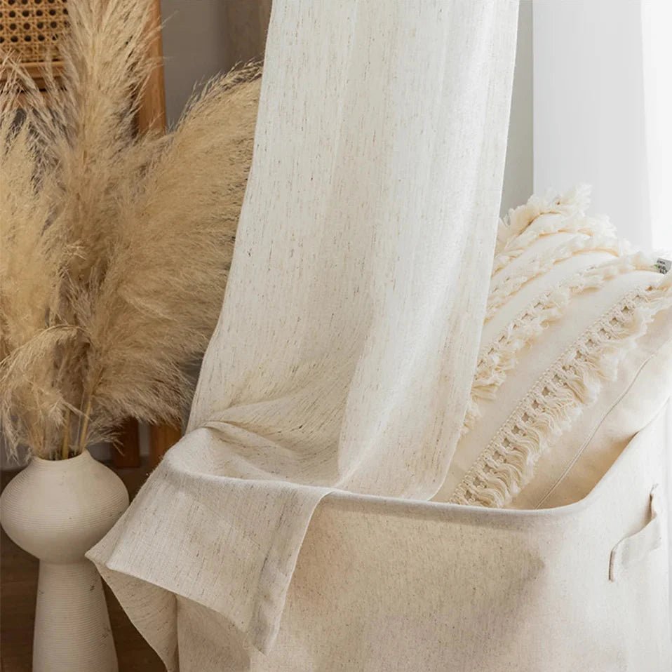 Rideau Beige Transparent - La Maison des Rideaux