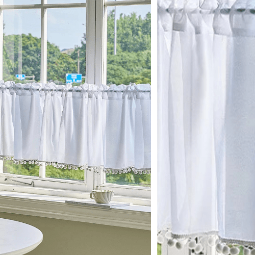 Rideau Brise Bise Blanc Lin - La Maison des Rideaux