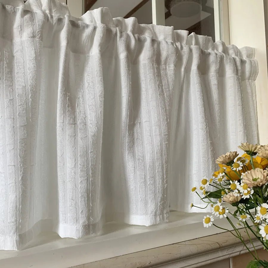 Rideau Court Coton - La Maison des Rideaux