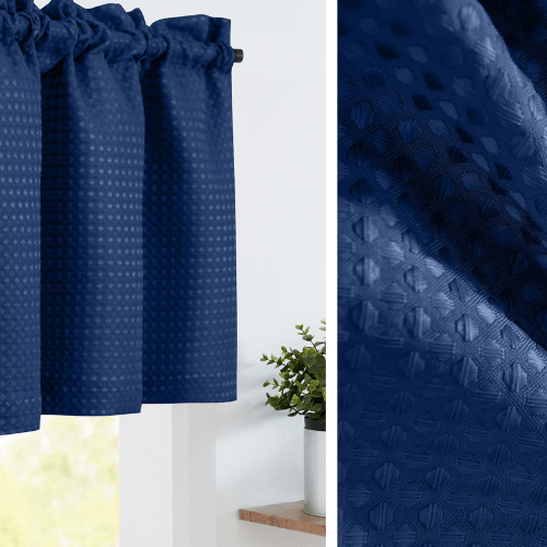 Rideau Court Occultant Bleu - La Maison des Rideaux