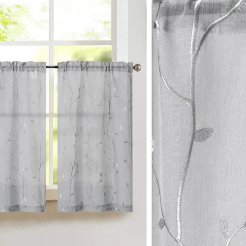 Rideau De Cuisine Gris - La Maison des Rideaux