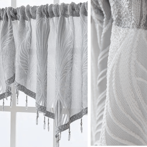 Rideau Fenetre Cuisine Gris - La Maison des Rideaux