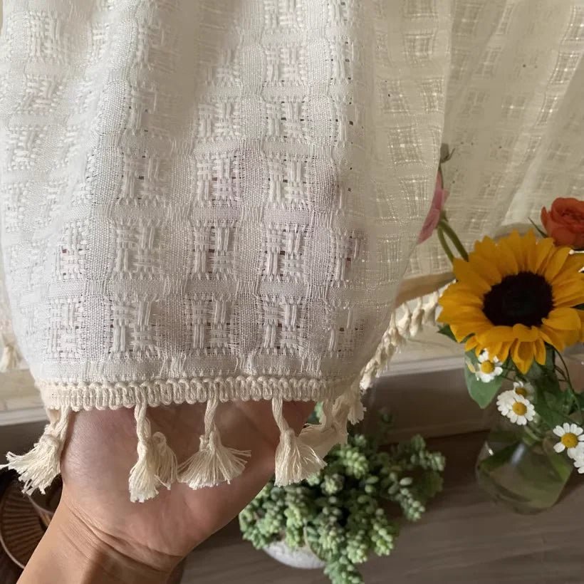 Rideau Lin Cuisine Customisé - La Maison des Rideaux