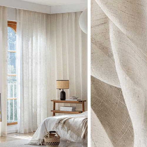 Rideau Lin Ivoire - La Maison des Rideaux