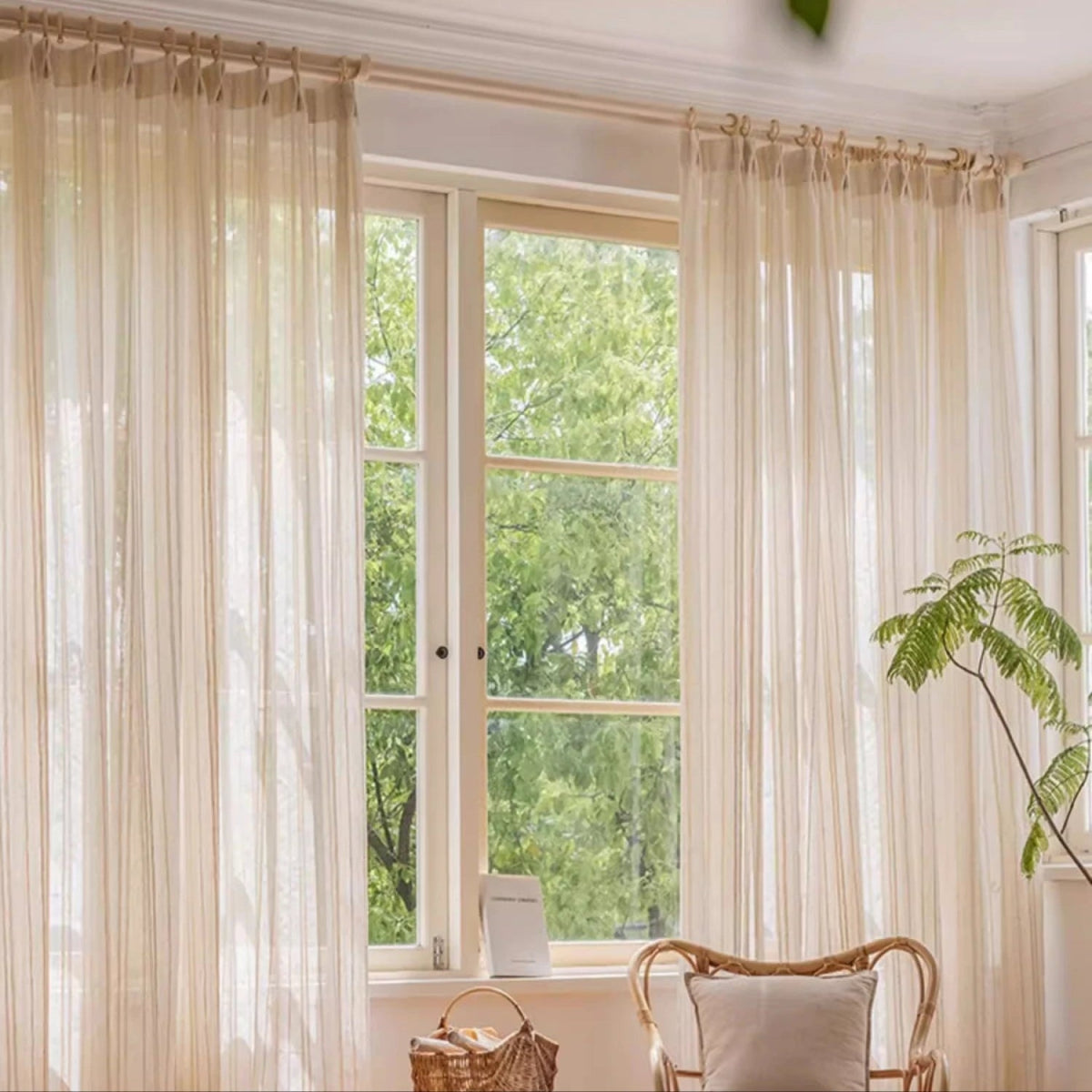 Rideau œillet Lin - La Maison des Rideaux