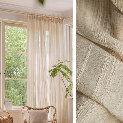 Rideau œillet Lin - La Maison des Rideaux