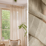 Rideau Lin - Voilage Couleur Lin œillet