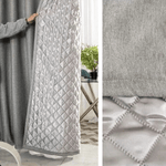 Rideau 3-en-1 phonique thermique occultant - Gris Chiné