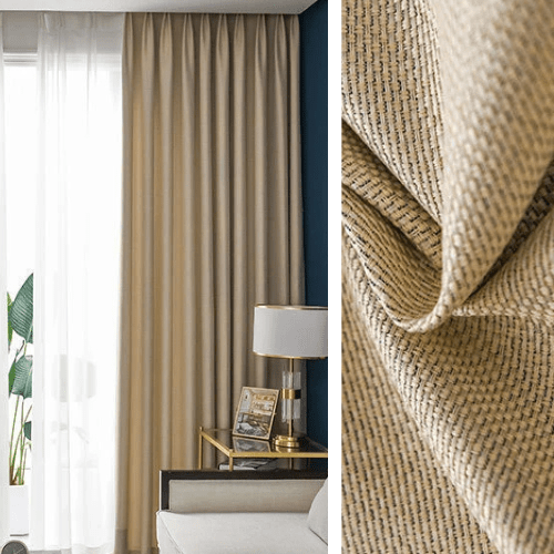 Rideau Semi Occultant - Beige Texturé - La Maison des Rideaux