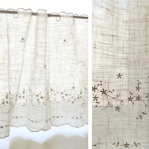 Rideau Vintage Retro Lin Cuisine - La Maison des Rideaux